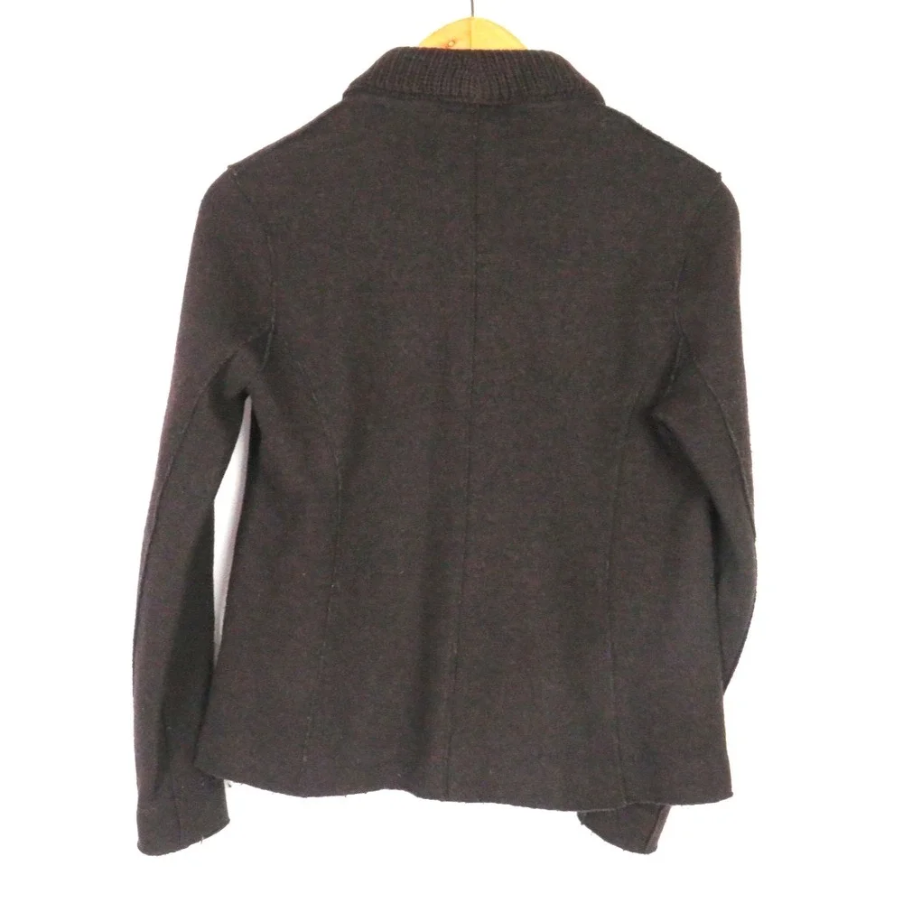 EILEEN FISHER Wool Blend‎ Shawl Collar Button Cardigan Sweater Women's Medium